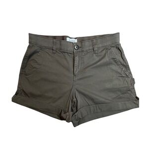 Boston Traders Womens Brown Cotton Stretch Utility Carpenter Shorts Size 6